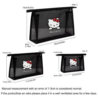 Túi lưới mỹ phẩm Sanrio Hello Kitty lớn - Hộp đa năng du lịch, đựng đồ vệ sinh cá nhân, giá 61.560₫ 4