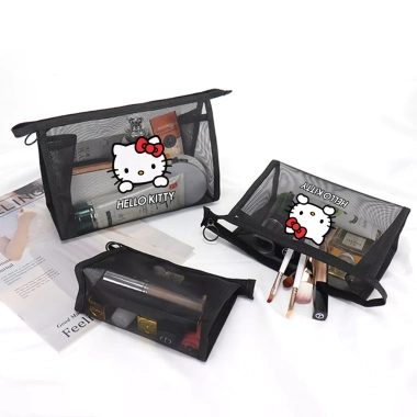Túi lưới mỹ phẩm Sanrio Hello Kitty lớn - Hộp đa năng du lịch, đựng đồ vệ sinh cá nhân, giá 61.560₫ 5