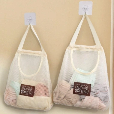 Túi lưới nhà bếp EYEHPEE - Đựng đồ lặt vặt, rau củ, có tay treo tiện lợi 4