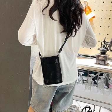 Túi lưới OLVIDO - Túi đựng điện thoại, đeo vai Polyester trơn ngọt, 136.080đ 6