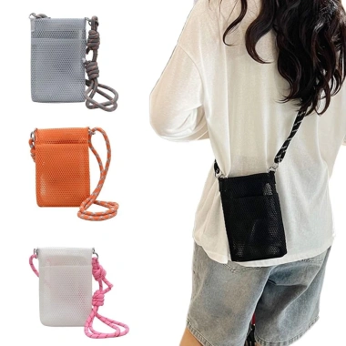 Túi lưới OLVIDO - Túi đựng điện thoại, đeo vai Polyester trơn ngọt, 136.080đ 7