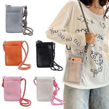 Túi lưới OLVIDO - Túi đựng điện thoại, đeo vai Polyester trơn ngọt, 136.080đ 8
