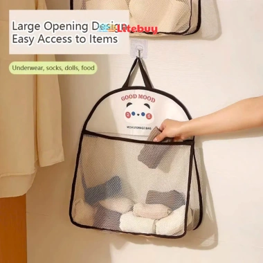 Túi lưới PVN67.095 - Đựng quần lót, tất, lưu trữ, treo tủ quần, decor nhà xinh