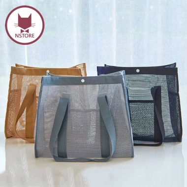 Túi Lưới Tote Size Lớn Đa Năng Đi Biển Đi Bơi Đựng Đồ Du Lịch Thể Thao 135k