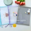 Túi Lưới Trong Suốt Cỡ A4 Đựng Bút, Sách, Mỹ Phẩm, Khóa Kéo - 21.900 VND 9