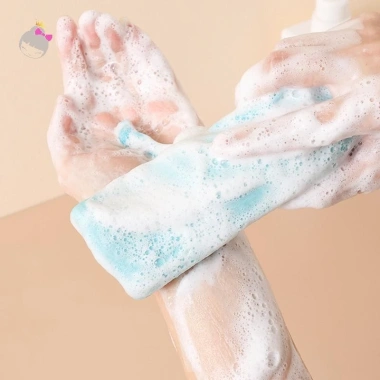Túi Lưới Xà Phòng Tạo Bọt Rửa Mặt - Bộ Đồ Tắm Toàn Thân Giá Sốc 39.600 VND 4