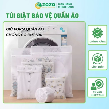Túi Lưới ZoZo Bảo Vệ Quần Áo & Đồ Lót Khi Giặt Máy - Trắng Giá Ưu Đãi 13,900 VND