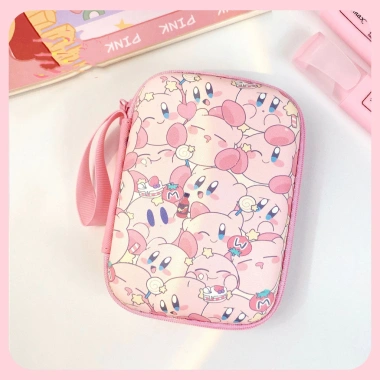 Túi lưu trữ cáp dữ liệu di động Kirby dễ thương - Sạc tai nghe, Power Bank, phù hợp công sở kỹ thuật số 10