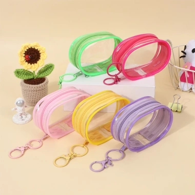 Túi lưu trữ cáp dữ liệu trong suốt - Đầu sạc, móc chìa khóa, giá chỉ 22.900₫