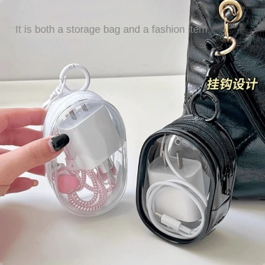 Túi lưu trữ cáp dữ liệu trong suốt - vỏ bảo vệ du lịch, sạc tai nghe, chỉ 56.980đ