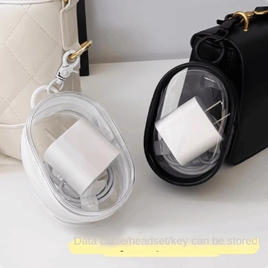 Túi lưu trữ cáp dữ liệu trong suốt - vỏ bảo vệ du lịch, sạc tai nghe, chỉ 56.980đ