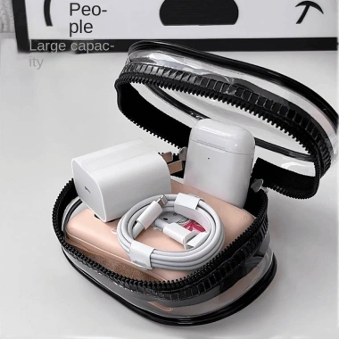 Túi lưu trữ cáp dữ liệu trong suốt - vỏ bảo vệ du lịch, sạc tai nghe, chỉ 56.980đ