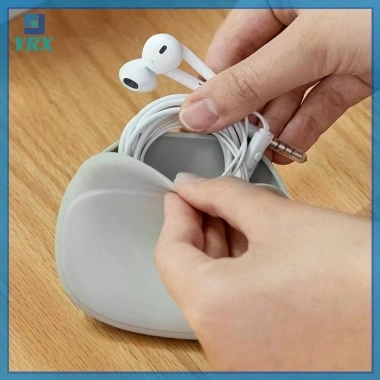 Túi lưu trữ cáp silicon di động YRX - Hộp đựng tai nghe, điện thoại, dây du lịch, chìa khóa, son môi dễ thương