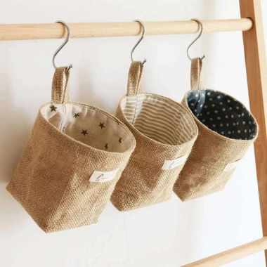 Túi Lưu Trữ Cotton Vải Lanh Treo Tường - Bảo Quản Máy Tính, Bàn Đáy, Nhà Vệ Sinh - 58.590₫