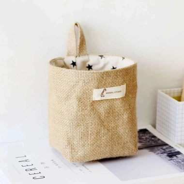 Túi Lưu Trữ Cotton Vải Lanh Treo Tường - Bảo Quản Máy Tính, Bàn Đáy, Nhà Vệ Sinh - 58.590₫