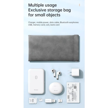 Túi lưu trữ Mcdodo CB-124 cho sạc dự phòng, cáp, tai nghe Bluetooth, thẻ nhớ, thẻ ngân hàng – 66.960₫ 7