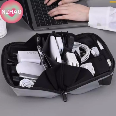 Túi lưu trữ N2HAO - Cáp dữ liệu du lịch, bảo vệ thiết bị, ổ cứng, giảm 21% 7