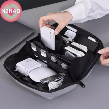 Túi lưu trữ N2HAO - Cáp dữ liệu du lịch, bảo vệ thiết bị, ổ cứng, giảm 21% 8