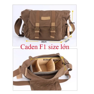 Túi máy ảnh Canvas Caden F1 - Vải bền, thiết kế đẹp, giảm 22% còn 569,050₫