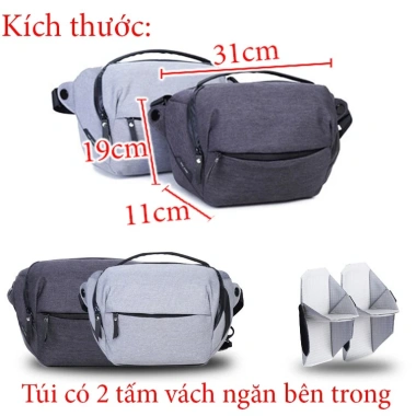 Túi máy ảnh cao cấp Xiu Jian 5L - Bảo vệ an toàn, giá ưu đãi 493.000₫ 4