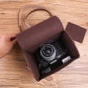 Túi máy ảnh da PU đeo chéo vai - phù hợp Sony a7c, A6.400, Canon M50, Fuji XS10, Leica QP - giảm giá 480k (giá 619k) 6