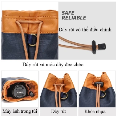 Túi máy ảnh đeo chéo Sccotton dây rút kháng nước, siêu bền, giá chỉ 220.000 VNĐ 4