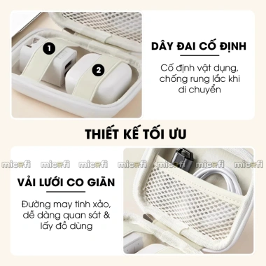 Túi máy ảnh Micofi pastel chống nước, hộp sạc bảo quản camera, giảm giá 125k 5