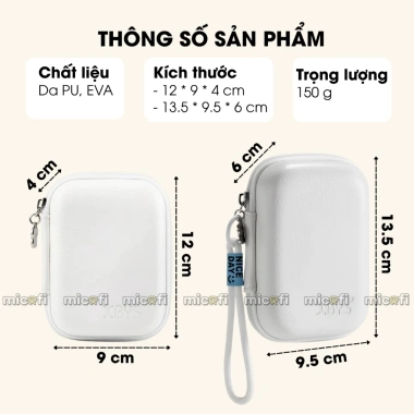 Túi máy ảnh Micofi pastel chống nước, hộp sạc bảo quản camera, giảm giá 125k 9
