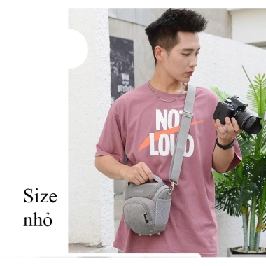 Túi máy ảnh thời trang EOS màu xám - Giá ưu đãi 230.000đ, giảm so với 292.100đ