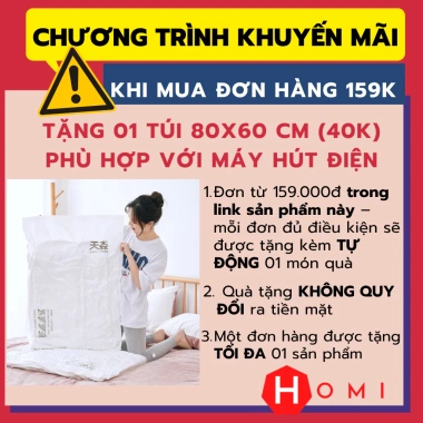Túi Máy Hút Chân Không Dày - Đựng Quần Áo, Chăn Mền Kín Hơi - 16.999₫ - Homi Store 2