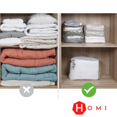 Túi Máy Hút Chân Không Dày - Đựng Quần Áo, Chăn Mền Kín Hơi - 16.999₫ - Homi Store 7