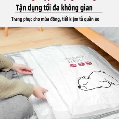 Túi & Máy Hút Chân Không Đựng Quần Áo, Chăn Màn Gọn Gàng, Chống Mốc, 14.200 VND 6