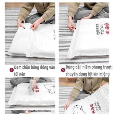 Túi & Máy Hút Chân Không Đựng Quần Áo, Chăn Màn Gọn Gàng, Chống Mốc, 14.200 VND 9