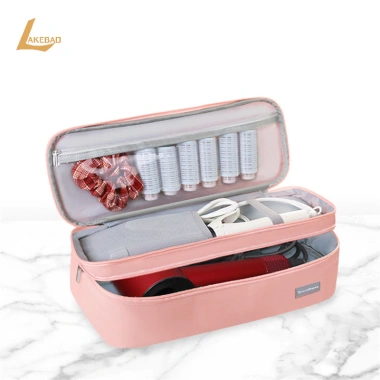 Túi máy sấy tóc du lịch hai lớp di động sắp xếp rộng rãi cho nữ Lakebao mới 2