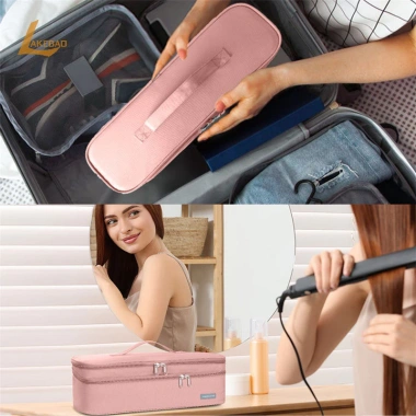 Túi máy sấy tóc du lịch hai lớp di động sắp xếp rộng rãi cho nữ Lakebao mới 3