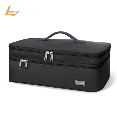 Túi máy sấy tóc du lịch hai lớp di động sắp xếp rộng rãi cho nữ Lakebao mới 9