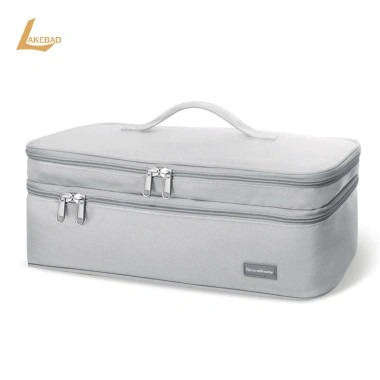 Túi máy sấy tóc du lịch hai lớp di động sắp xếp rộng rãi cho nữ Lakebao mới 10