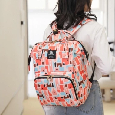 Túi Mẹ BANGSHE Hộp Đựng Tã In Dung Tích Lớn, Ba Lô Nappy Đa Năng Phong Cách Hàn Quốc Giá 239k 7 Túi Mẹ BANGSHE Hộp Đựng Tã In Dung Tích Lớn, Ba Lô Nappy Đa Năng Phong Cách Hàn Quốc Giá 239k 7