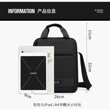 Túi Messenger Nam Đa Năng Chống Thấm Nước Ba Lô Laptop Công Sở Du Lịch 365k 2