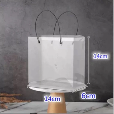 Túi mica trong suốt đựng quà Tết - Nhựa PVC cắm hoa, giá chỉ 17.000đ