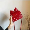 Túi mini bé gái nơ dễ thương 14cm họa tiết da chấm bi - Quà Tết ưu đãi 89.000đ 9