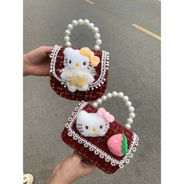 Túi mini dạ dệt kim xinh xắn, họa tiết dễ thương cho nàng và bé, giá chỉ 75.000đ