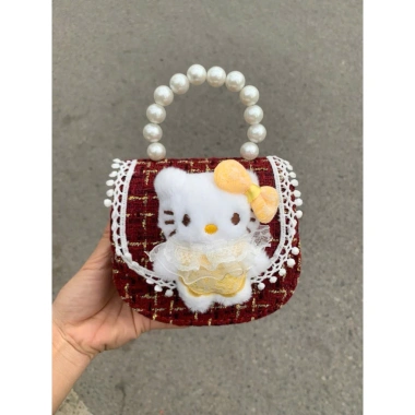 Túi mini dạ dệt kim xinh xắn, họa tiết dễ thương cho nàng và bé, giá chỉ 75.000đ