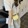 Túi mini nữ da PU phối ren trắng, charm mèo vàng - phong cách Hàn DK374, 73.000đ 6