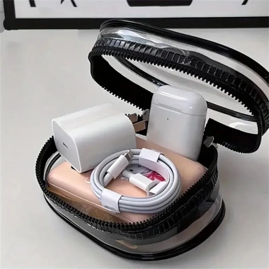 Túi mini trong suốt có dây kéo – hộp sắp xếp tai nghe, bộ sạc, vòng móc khóa, gọn nhẹ du lịch 7 Túi mini trong suốt có dây kéo – hộp sắp xếp tai nghe, bộ sạc, vòng móc khóa, gọn nhẹ du lịch 7