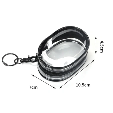 Túi Mini Trong Suốt Đứng Cáp Sạc Dây Kéo Chống Thấm Nước - Giá 17.499 VND 6