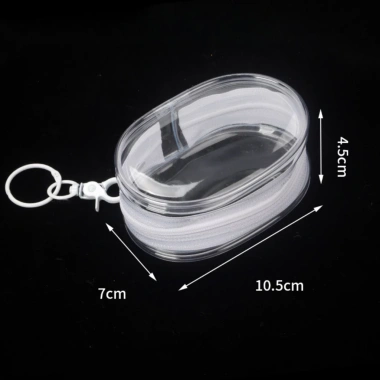 Túi Mini Trong Suốt Đứng Cáp Sạc Dây Kéo Chống Thấm Nước - Giá 17.499 VND 7