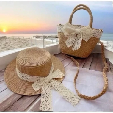Túi Mũ Cói Đi Biển Combo - Đeo Chéo Cute Giá Cực Sỉ 69k Thay Vì 89k! 9 Túi Mũ Cói Đi Biển Combo - Đeo Chéo Cute Giá Cực Sỉ 69k Thay Vì 89k! 9