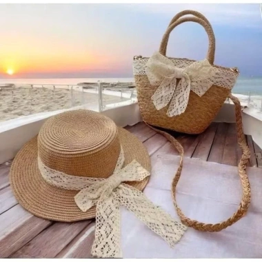 Túi Mũ Cói Đi Biển Combo - Đeo Chéo Cute Giá Cực Sỉ 69k Thay Vì 89k! 14 Túi Mũ Cói Đi Biển Combo - Đeo Chéo Cute Giá Cực Sỉ 69k Thay Vì 89k! 14