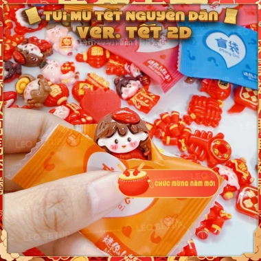 Túi Mù Tết 2.026 Móc Khóa 2D Charm Nhựa May Mắn Thần Tài Cá Chép - Chỉ 22.000₫